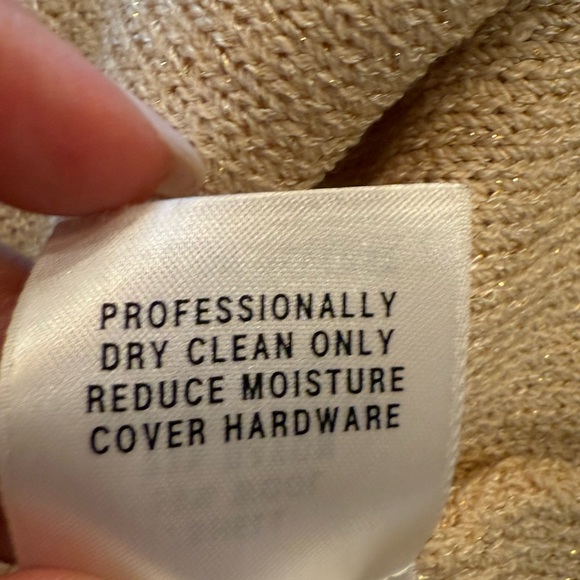 St. John Sport by Marie Gray Animal Print Leather Jacket Vest Sweater Sz. L - Picture 8 of 11